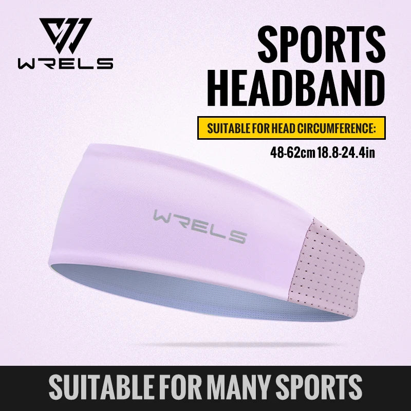 WRELS Headband Sweatband Cooling Non Slip Breathable Quick Dry Men Women Running Yoga Fitness Tennis Athletic Workout Hair Band