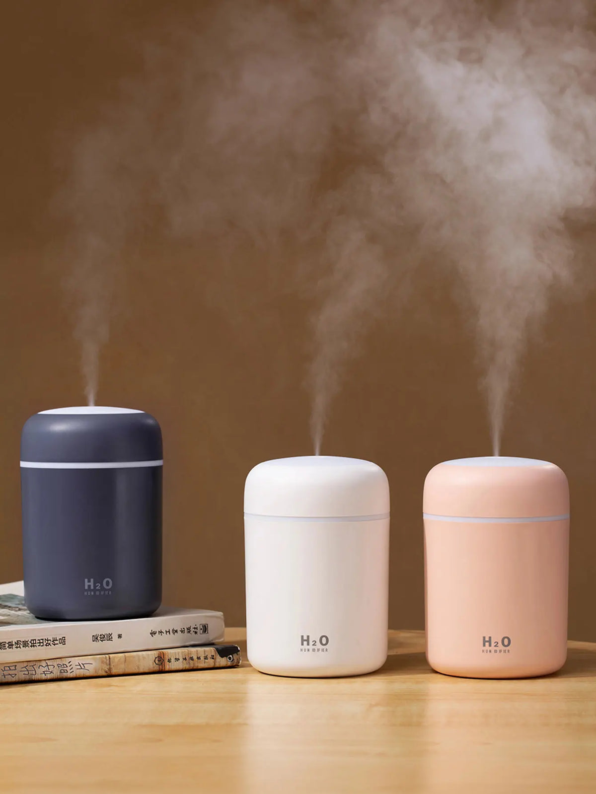 300ml Aromatherapy Diffuser Humidifier Air Purifier Car Home Use Seven-color Light Aromatherapy Essential Oil