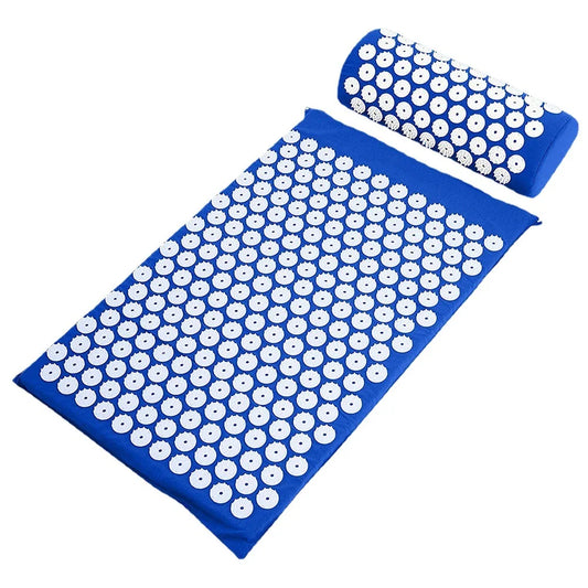 Massager Yoga Mat Cushion acupressure Massage Mat Sets Spike Fitness yoga Pilates Relieve Stress Back Pain Applicator kuznetsov