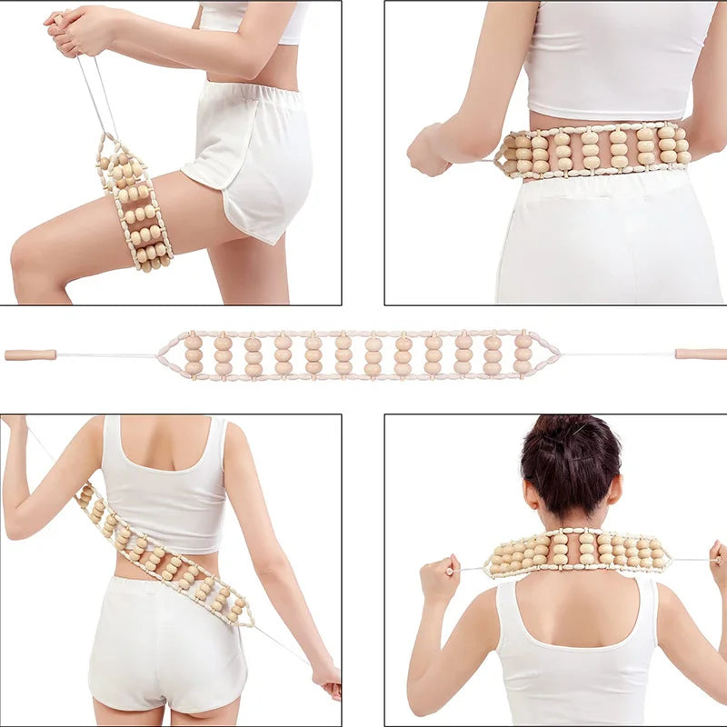 1Pcs Wooden Massage Tool Sets Pain Relief Massager Roller Anti CorporalAnti Cellulite Body Slimmling Gua Sha Back Massager
