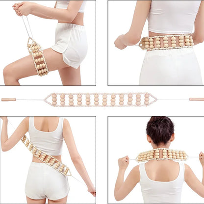 1Pcs Wooden Massage Tool Sets Pain Relief Massager Roller Anti CorporalAnti Cellulite Body Slimmling Gua Sha Back Massager