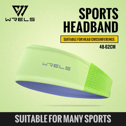WRELS Headband Sweatband Cooling Non Slip Breathable Quick Dry Men Women Running Yoga Fitness Tennis Athletic Workout Hair Band