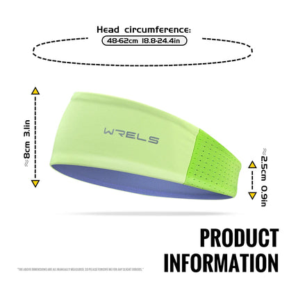WRELS Headband Sweatband Cooling Non Slip Breathable Quick Dry Men Women Running Yoga Fitness Tennis Athletic Workout Hair Band