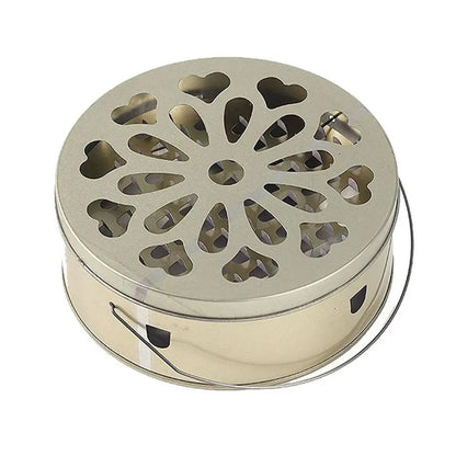 Mosquito Spiral Holder Box with Lid Fireproof Mosquito Coil Burner Safe Windproof Mosquito Repellent Tray Incense Holder