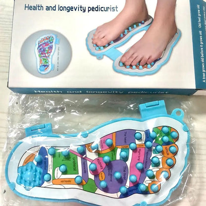 Acupressure Mat Foot Massager - Relieve Pain & Fatigue, Shiatsu Reflexology Points for Men Women Home Use