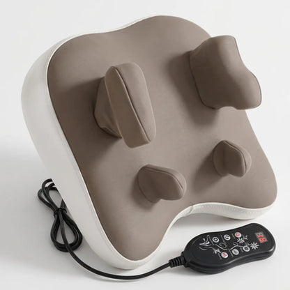 JAIYORL Trapezius Electric Massage Pillow Wireless Car And Home Massager Heating Waist Neck Leg Cervical Shiatsu Kneading