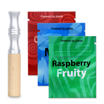 Quit Smoking Flavored Air Inhaler Journey Pack Walunt Wood Stop Smoking Device Nicotine-Free Aromatherapy Smokeless Stick