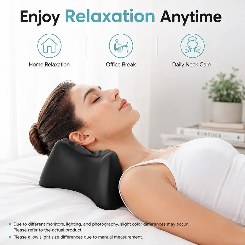 PU Acupressure Trigger Points Neck Traction Pillow Portable Cervical Spine Massage Ergonomic Stretching Device Relaxation