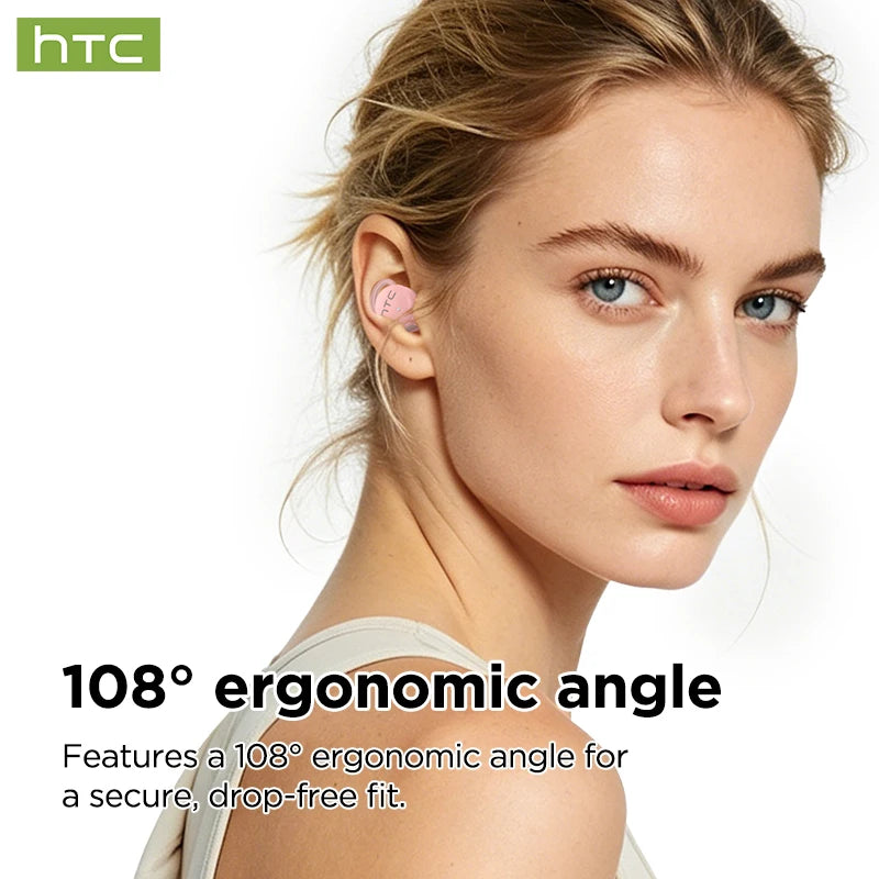 HTC NE91 Sleeping Aid Headphones Wireless Bluetooth Earphones Noise Reduction Earbuds Long Battery Life Fit Side Sleeper