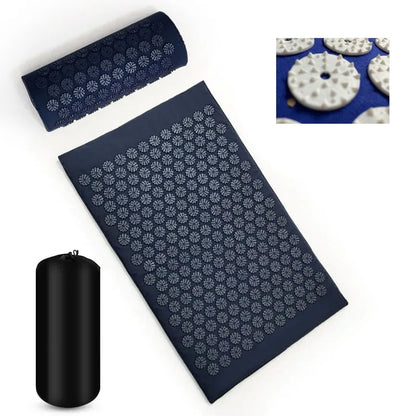 Massager Yoga Mat Cushion acupressure Massage Mat Sets Spike Fitness yoga Pilates Relieve Stress Back Pain Applicator kuznetsov