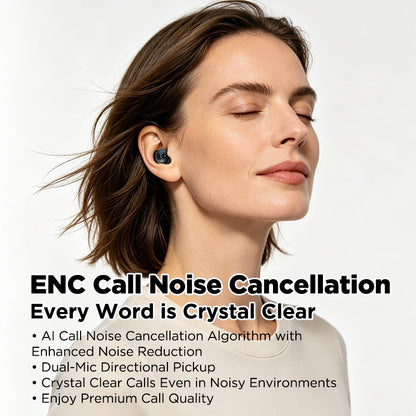 HTC NE91 Sleeping Aid Headphones Wireless Bluetooth Earphones Noise Reduction Earbuds Long Battery Life Fit Side Sleeper