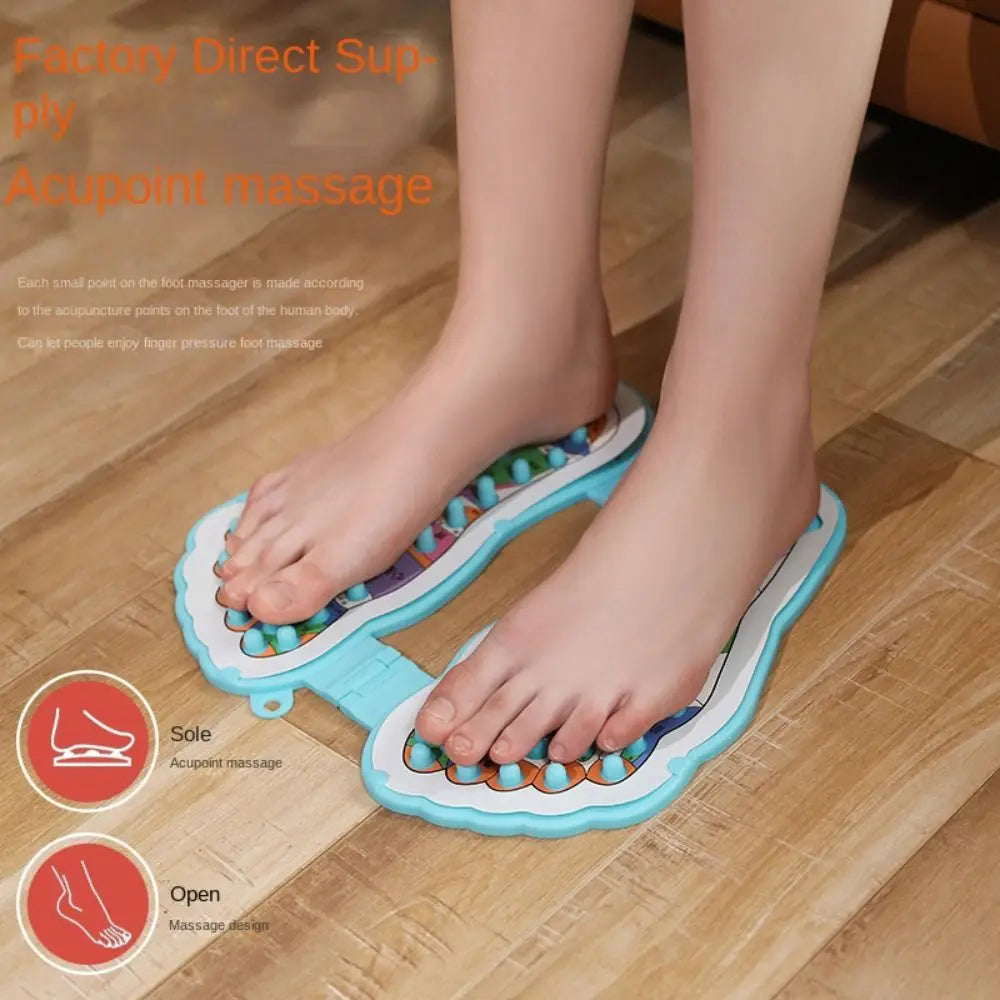 Acupressure Mat Foot Massager - Relieve Pain & Fatigue, Shiatsu Reflexology Points for Men Women Home Use
