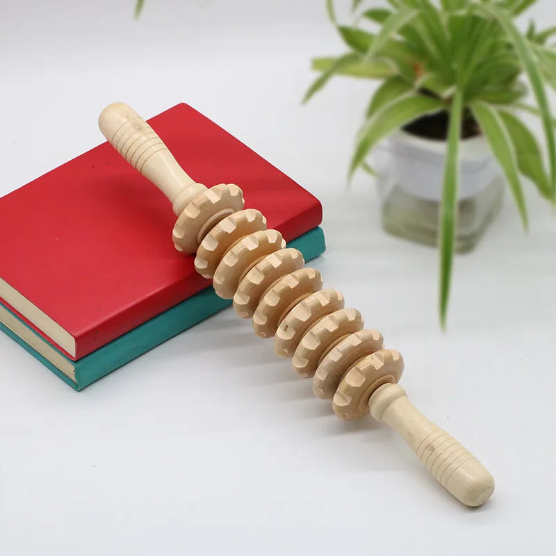 1Pcs Wooden Massage Tool Sets Pain Relief Massager Roller Anti CorporalAnti Cellulite Body Slimmling Gua Sha Back Massager